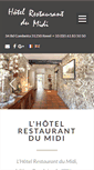 Mobile Screenshot of hotelrestaurantdumidi.com